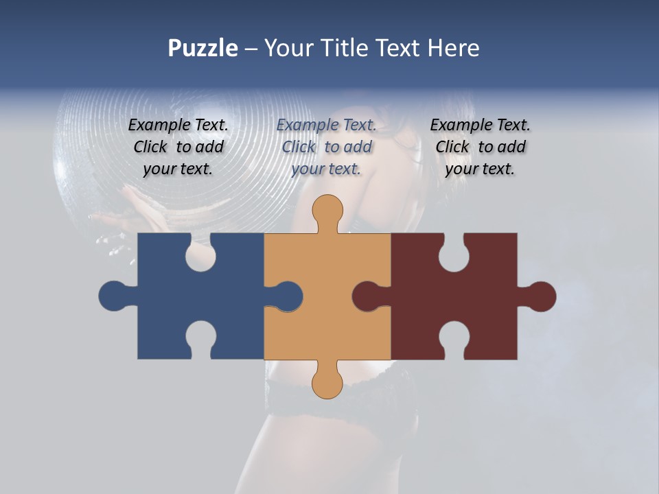 Glitter Nylons Ball PowerPoint Template