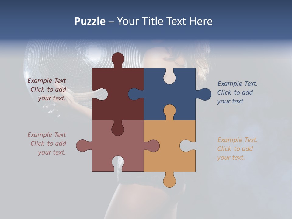 Glitter Nylons Ball PowerPoint Template