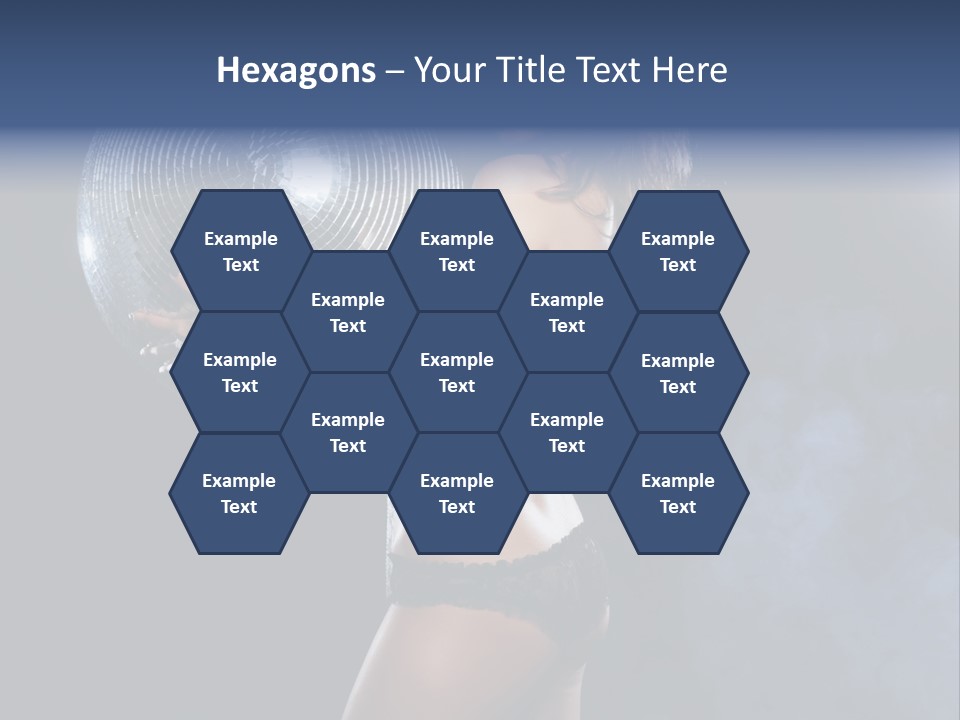 Glitter Nylons Ball PowerPoint Template