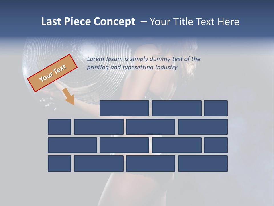 Glitter Nylons Ball PowerPoint Template