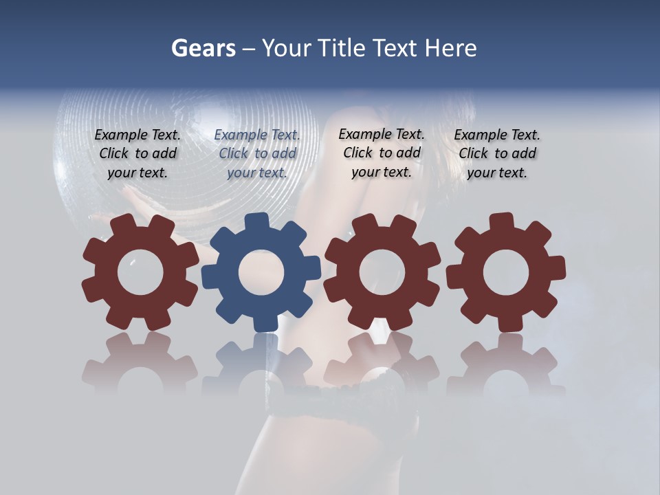 Glitter Nylons Ball PowerPoint Template