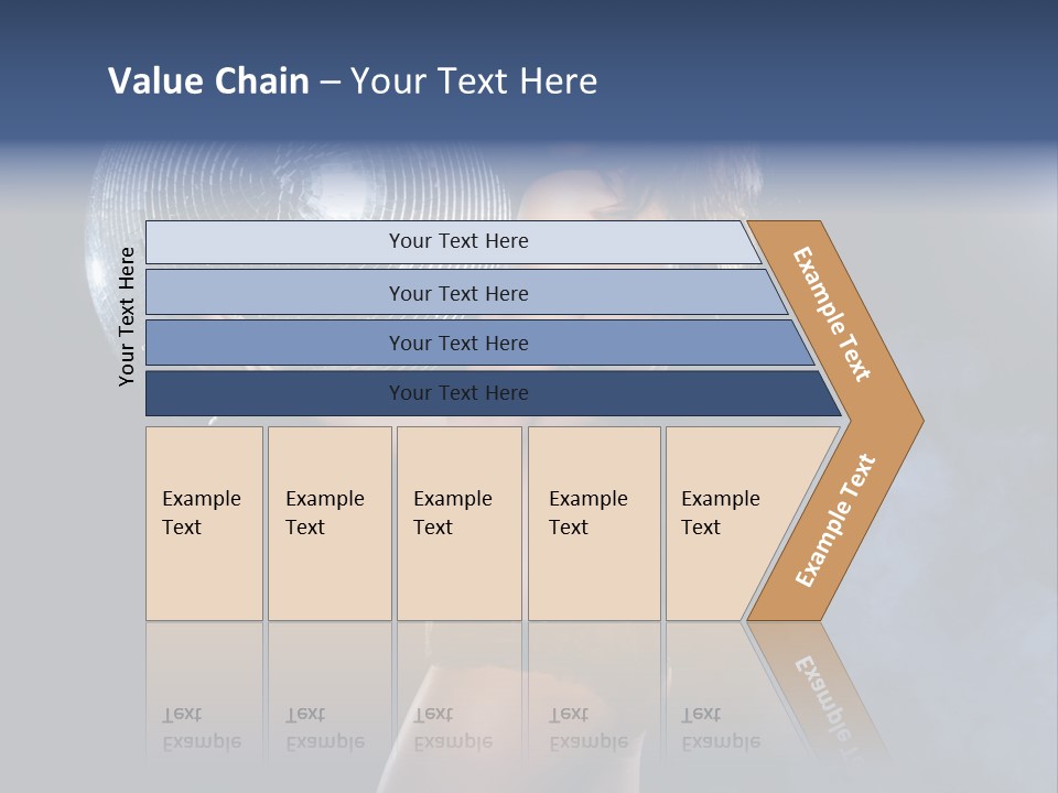 Glitter Nylons Ball PowerPoint Template