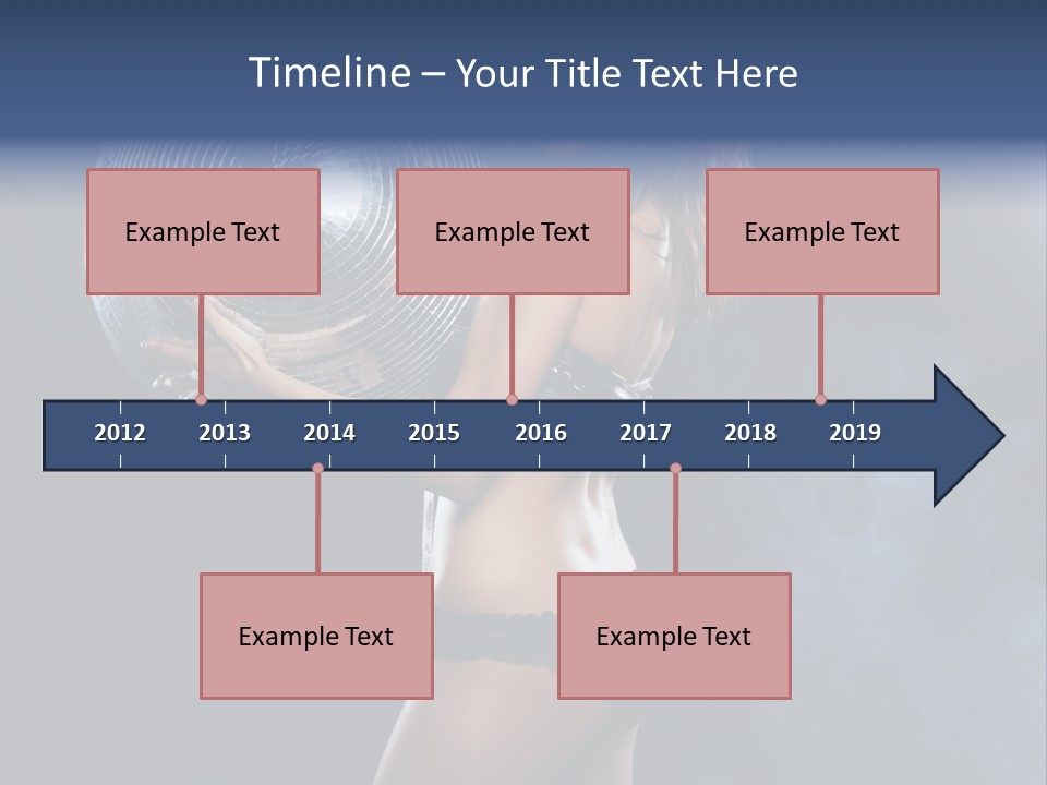 Glitter Nylons Ball PowerPoint Template