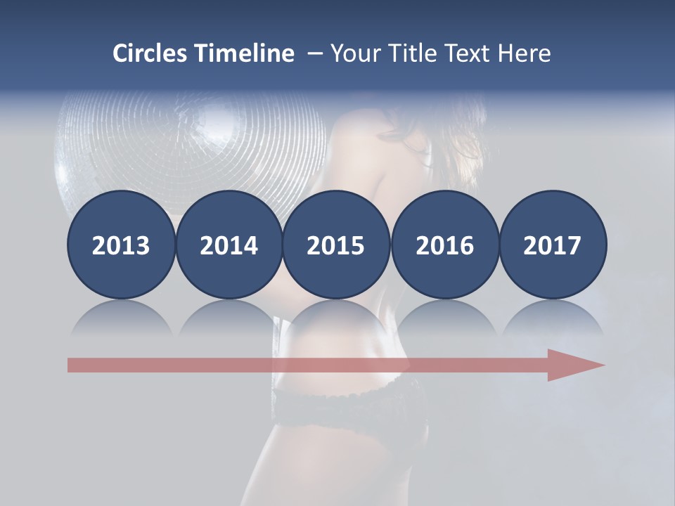 Glitter Nylons Ball PowerPoint Template