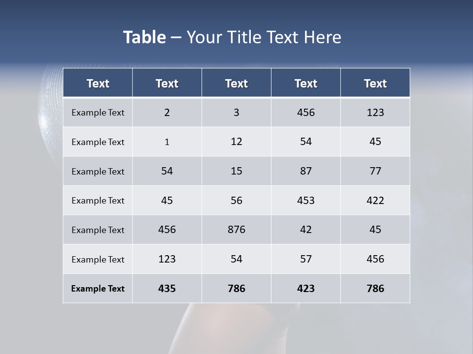 Glitter Nylons Ball PowerPoint Template