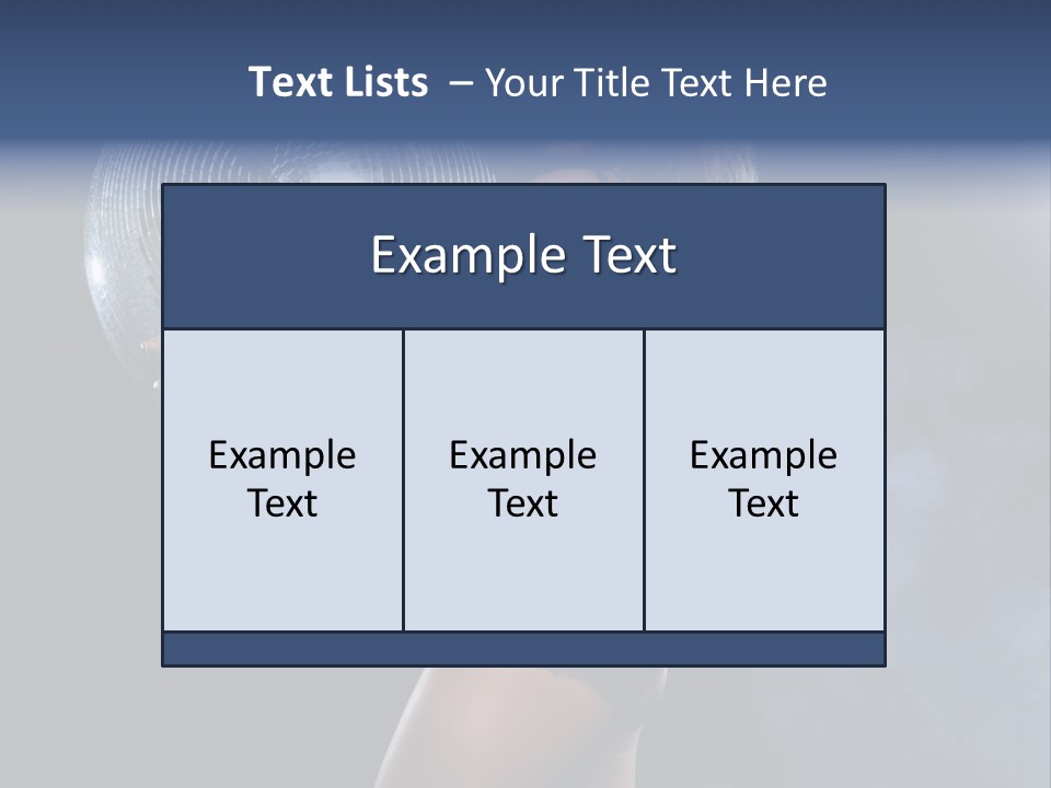 Glitter Nylons Ball PowerPoint Template