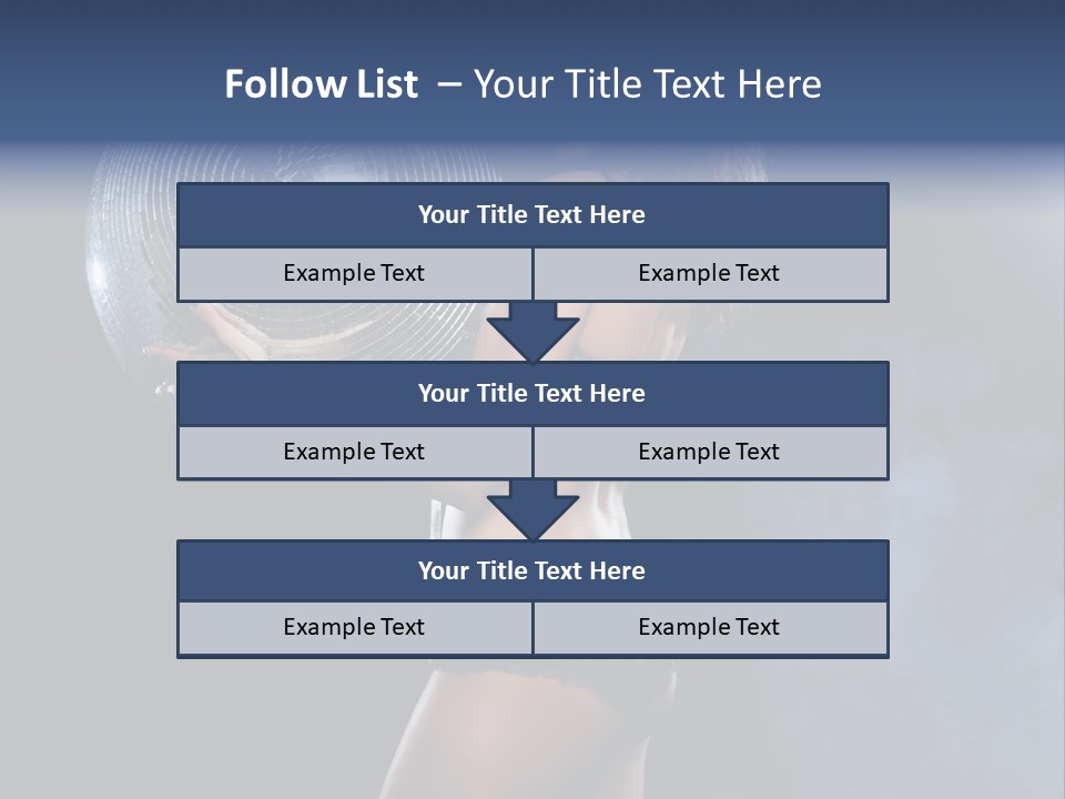 Glitter Nylons Ball PowerPoint Template