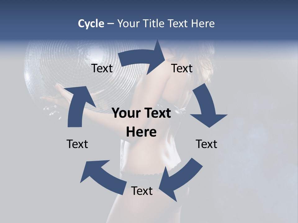 Glitter Nylons Ball PowerPoint Template