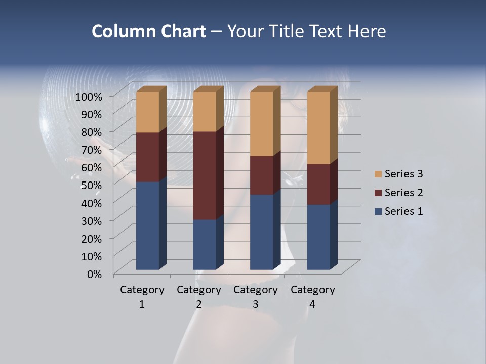 Glitter Nylons Ball PowerPoint Template