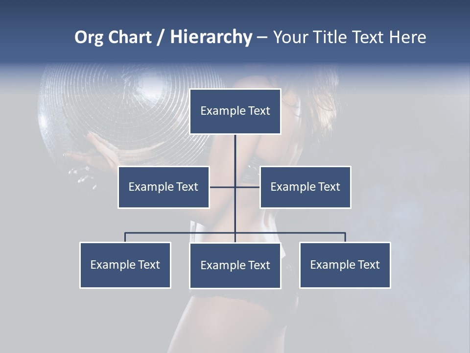 Glitter Nylons Ball PowerPoint Template