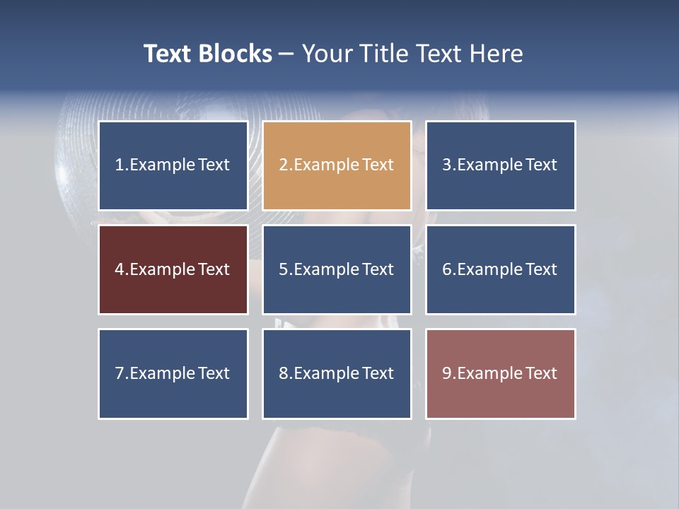 Glitter Nylons Ball PowerPoint Template