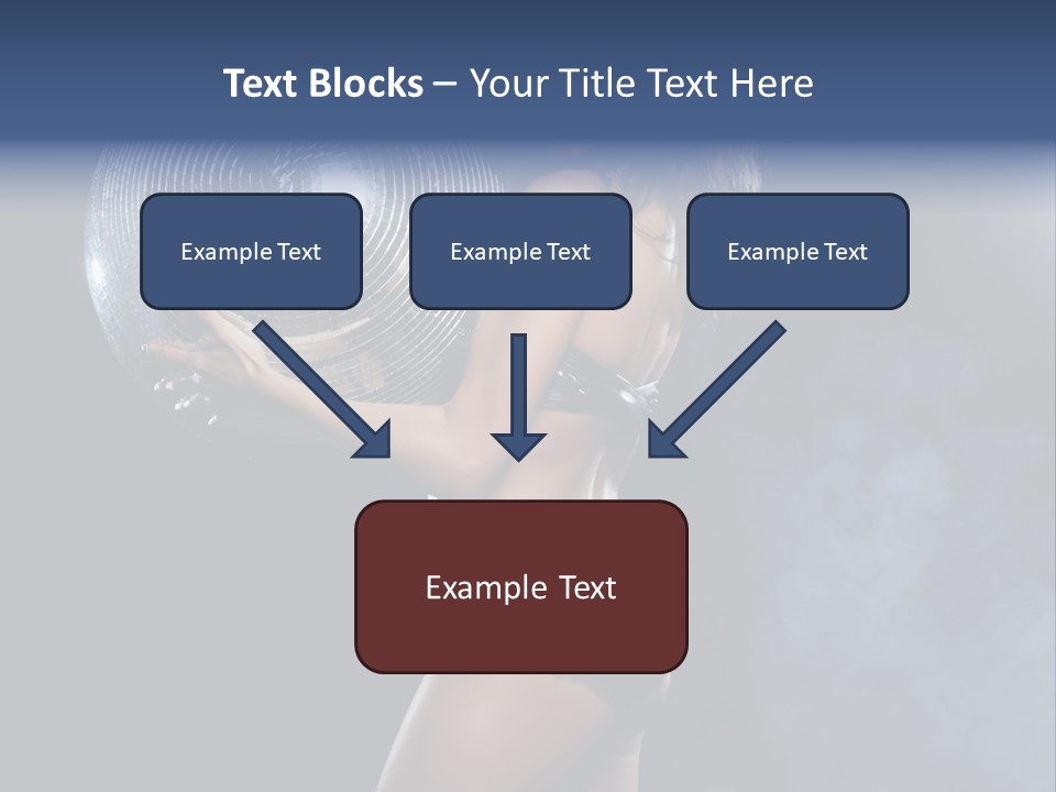 Glitter Nylons Ball PowerPoint Template