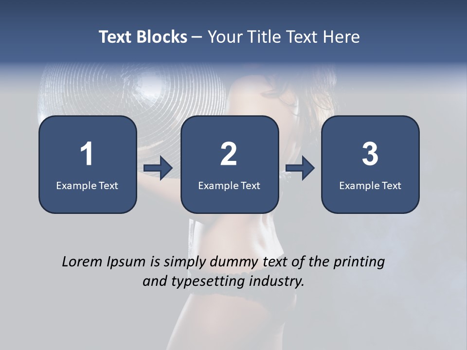 Glitter Nylons Ball PowerPoint Template