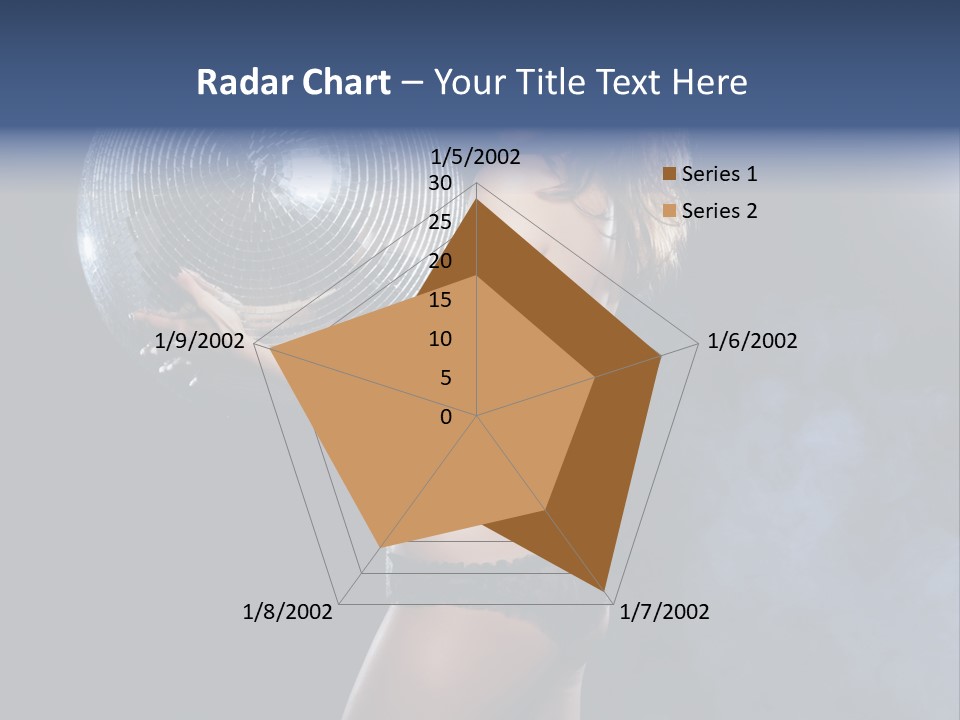 Glitter Nylons Ball PowerPoint Template