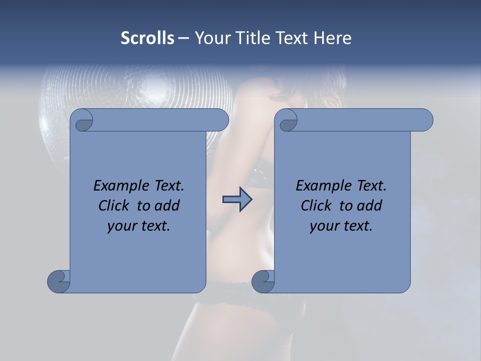Glitter Nylons Ball PowerPoint Template