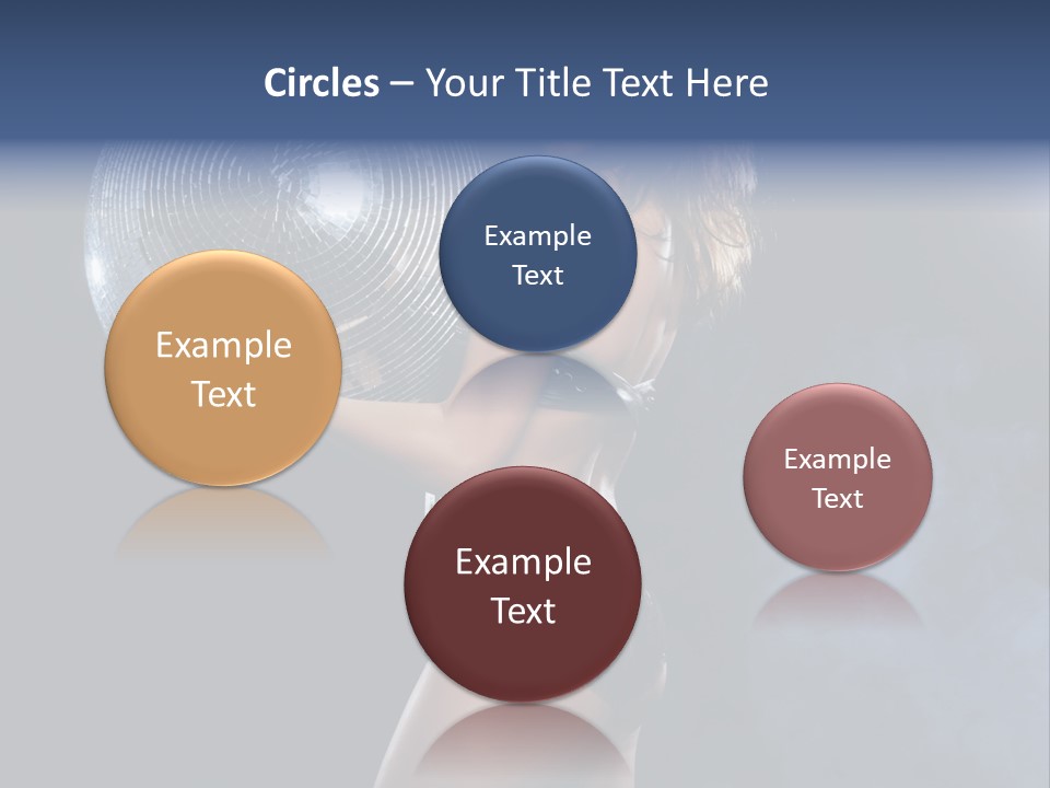 Glitter Nylons Ball PowerPoint Template