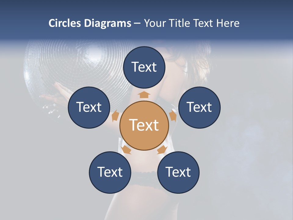 Glitter Nylons Ball PowerPoint Template