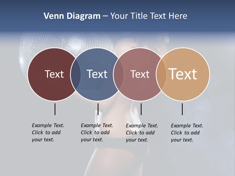 Glitter Nylons Ball PowerPoint Template