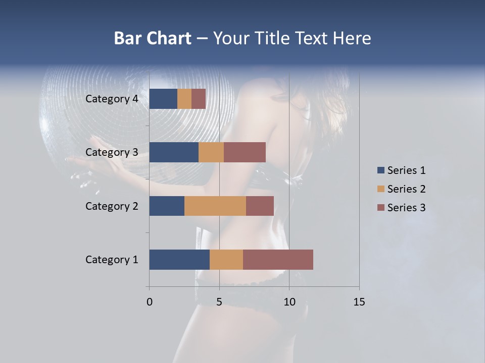 Glitter Nylons Ball PowerPoint Template