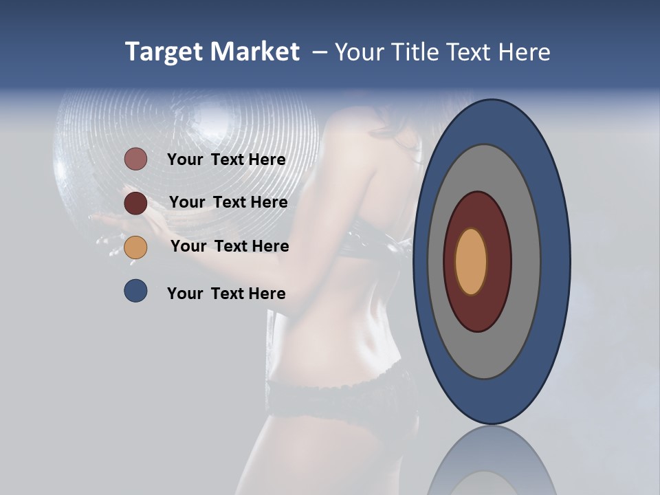 Glitter Nylons Ball PowerPoint Template