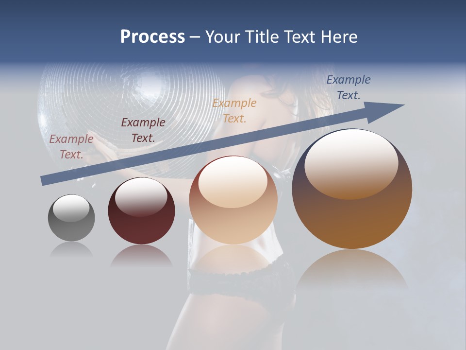 Glitter Nylons Ball PowerPoint Template