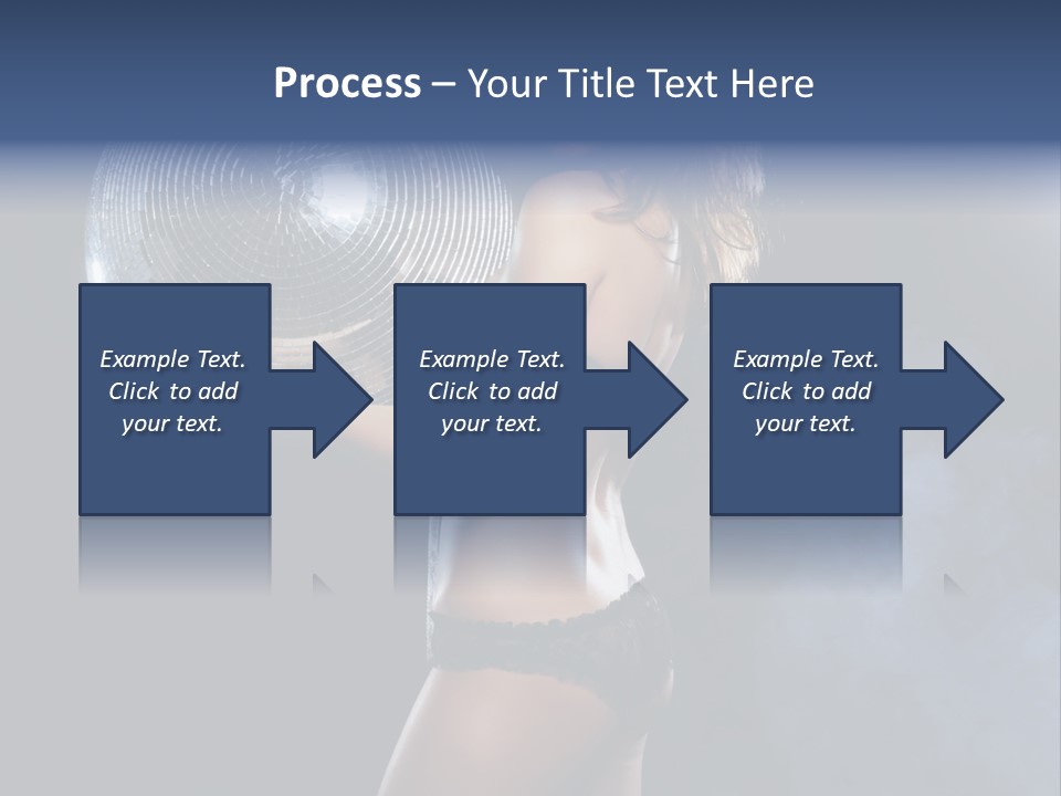 Glitter Nylons Ball PowerPoint Template