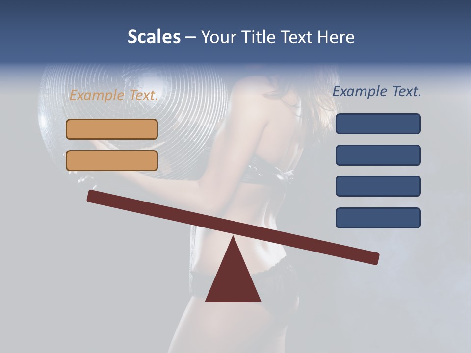 Glitter Nylons Ball PowerPoint Template