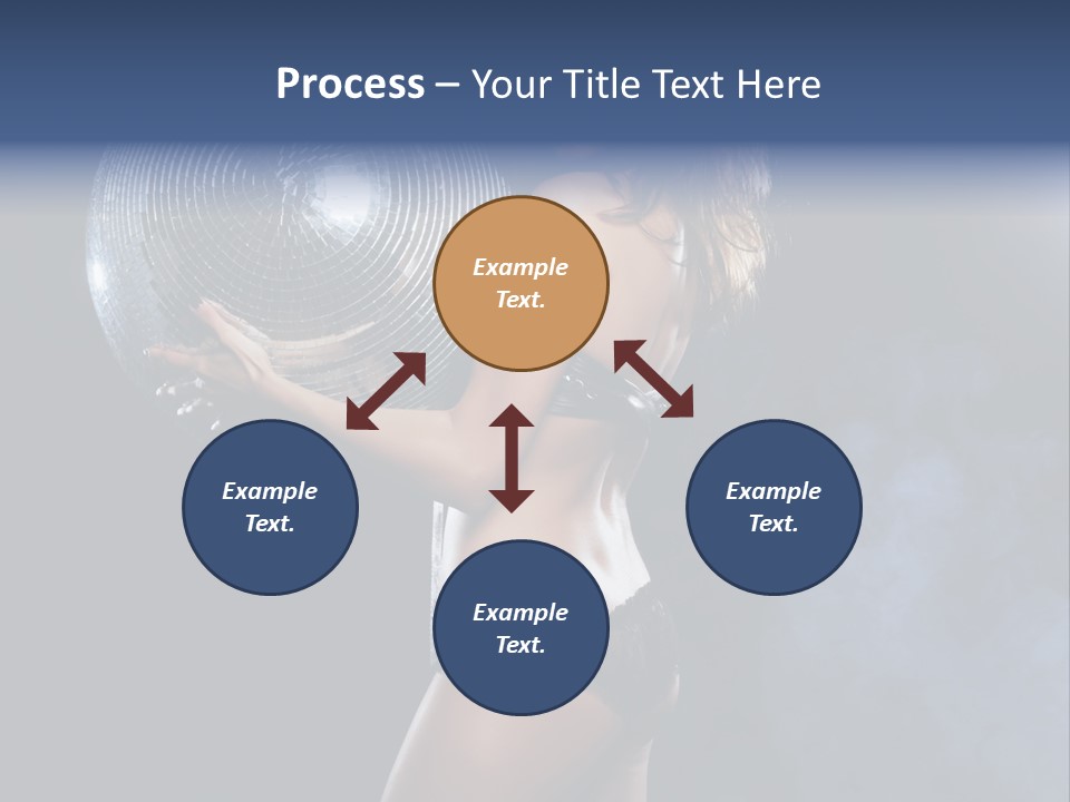 Glitter Nylons Ball PowerPoint Template