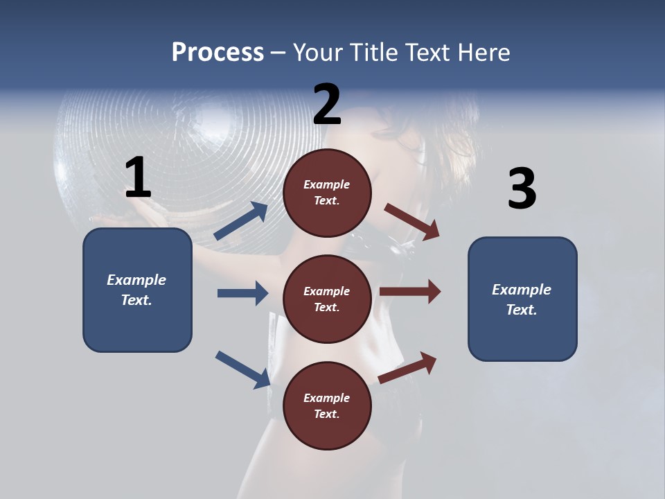 Glitter Nylons Ball PowerPoint Template