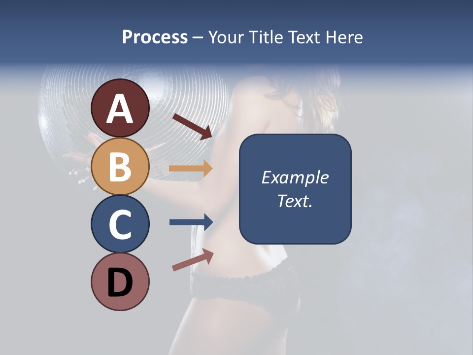 Glitter Nylons Ball PowerPoint Template