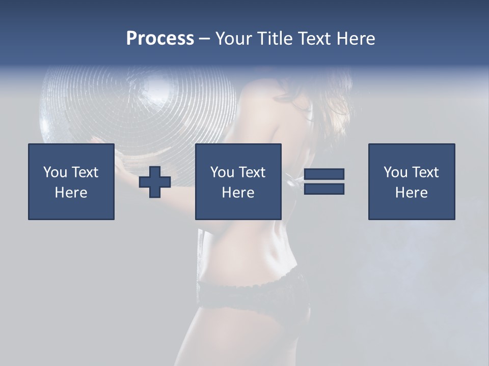 Glitter Nylons Ball PowerPoint Template