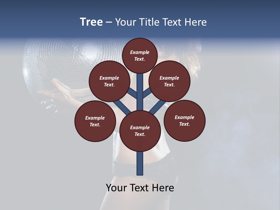 Glitter Nylons Ball PowerPoint Template