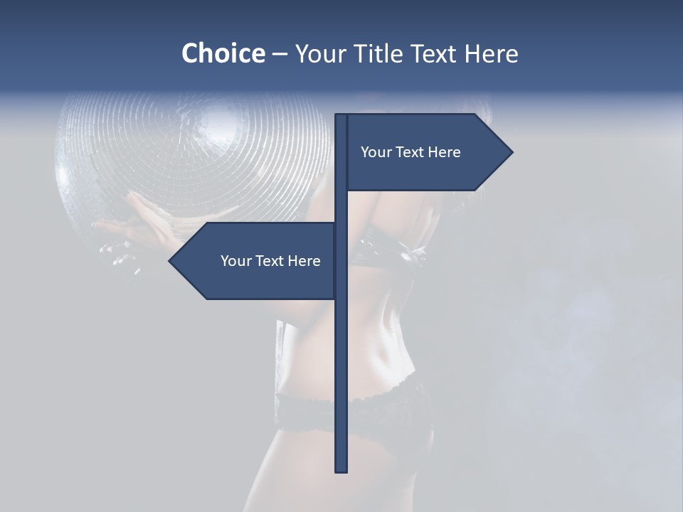 Glitter Nylons Ball PowerPoint Template