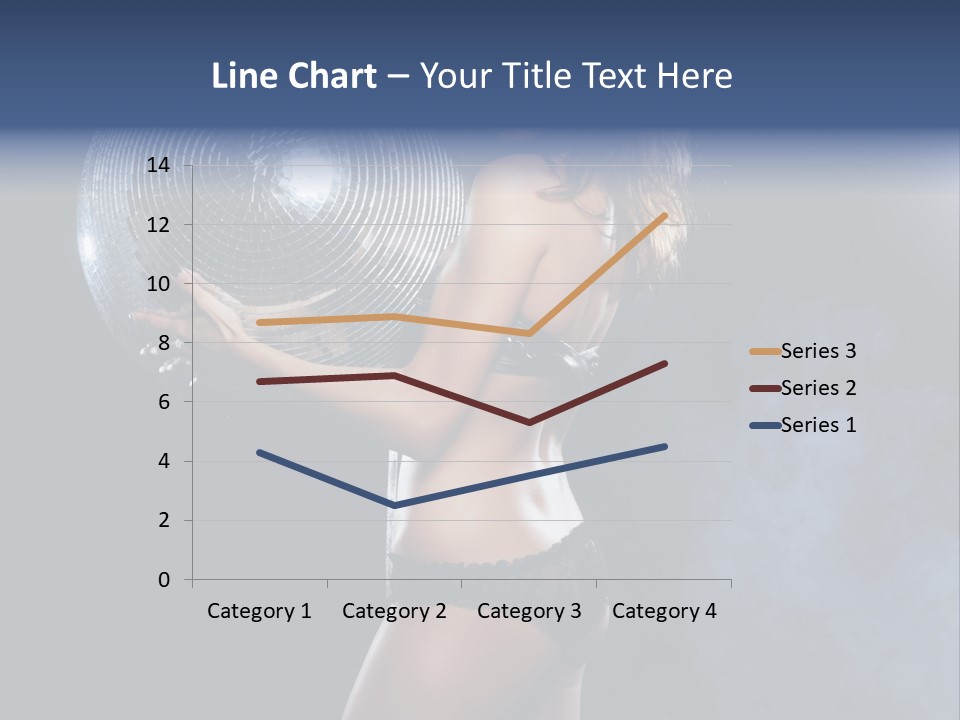 Glitter Nylons Ball PowerPoint Template