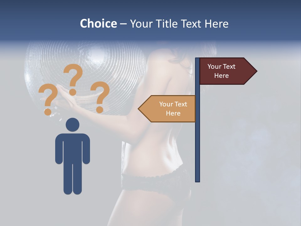 Glitter Nylons Ball PowerPoint Template