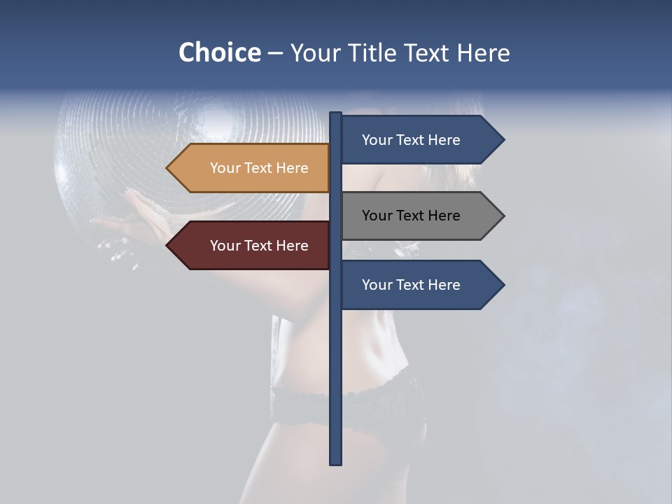 Glitter Nylons Ball PowerPoint Template