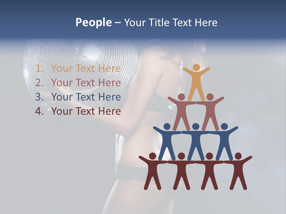 Glitter Nylons Ball PowerPoint Template