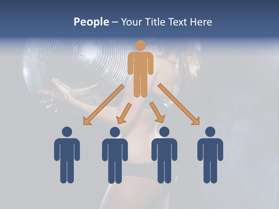 Glitter Nylons Ball PowerPoint Template