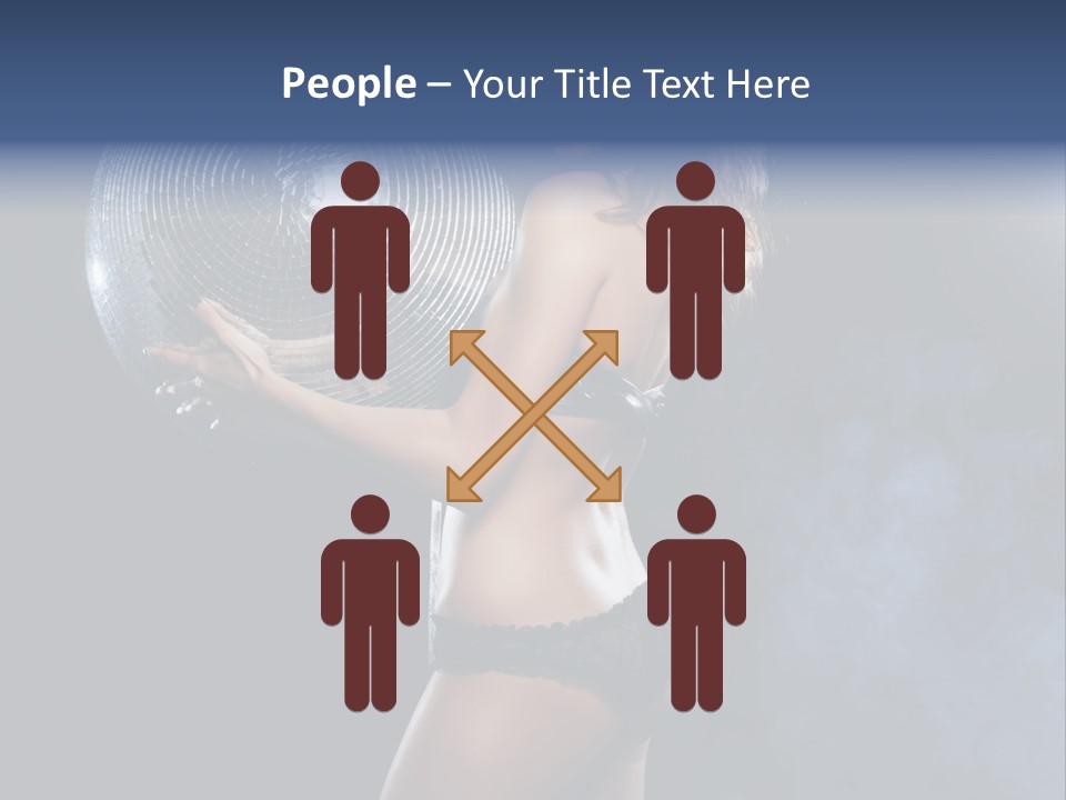 Glitter Nylons Ball PowerPoint Template