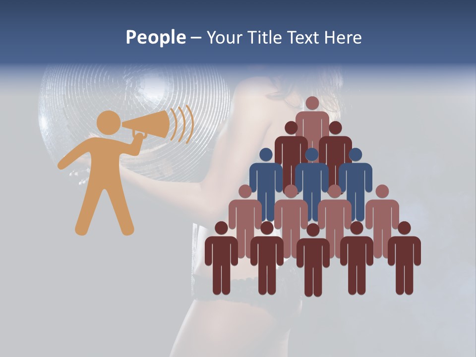 Glitter Nylons Ball PowerPoint Template