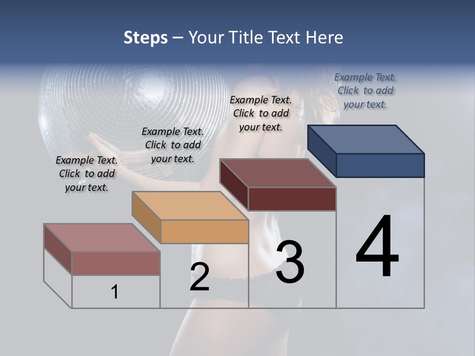 Glitter Nylons Ball PowerPoint Template