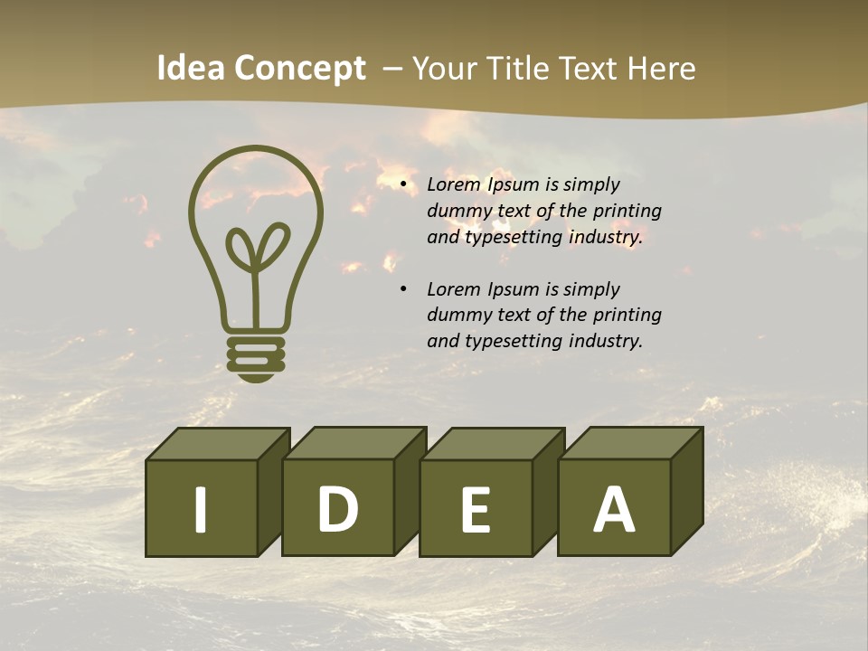 Floating Many Air PowerPoint Template