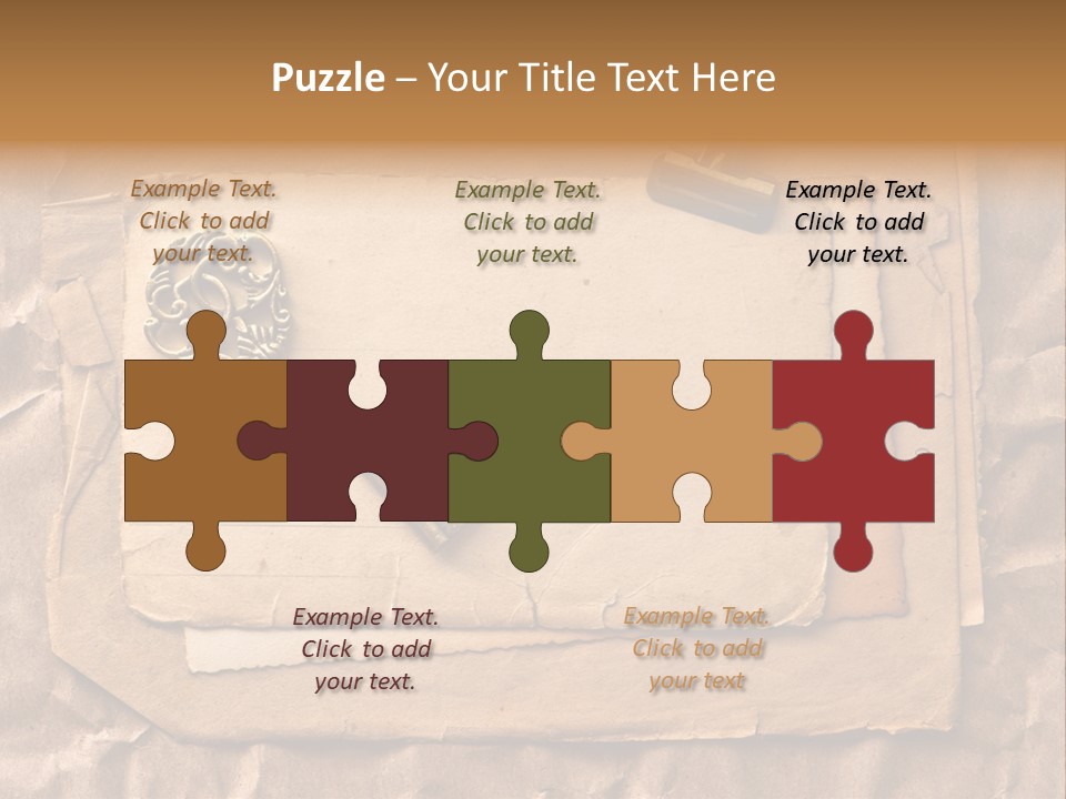 Used Background Illustration PowerPoint Template