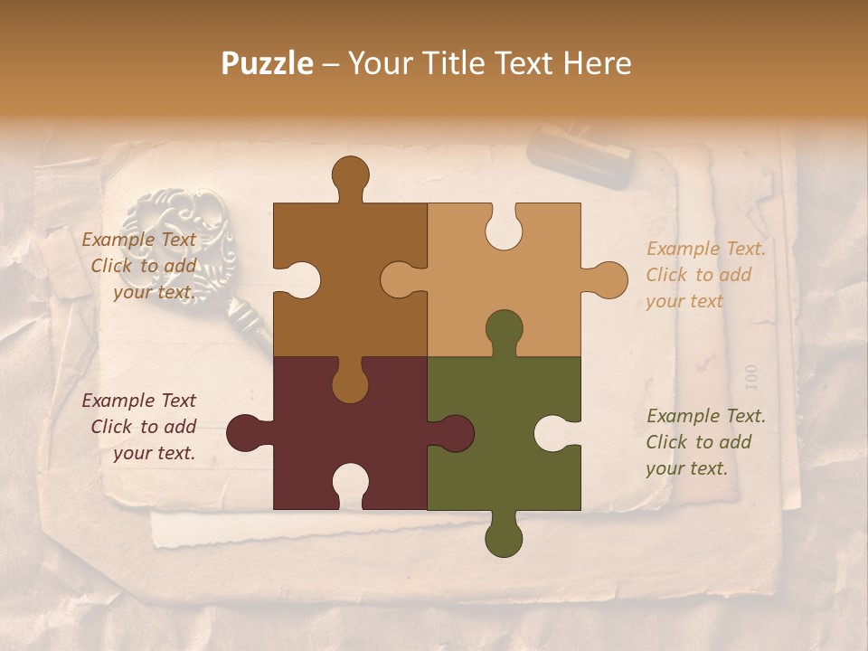 Used Background Illustration PowerPoint Template