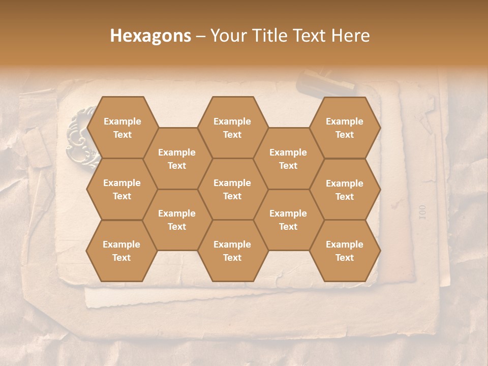 Used Background Illustration PowerPoint Template