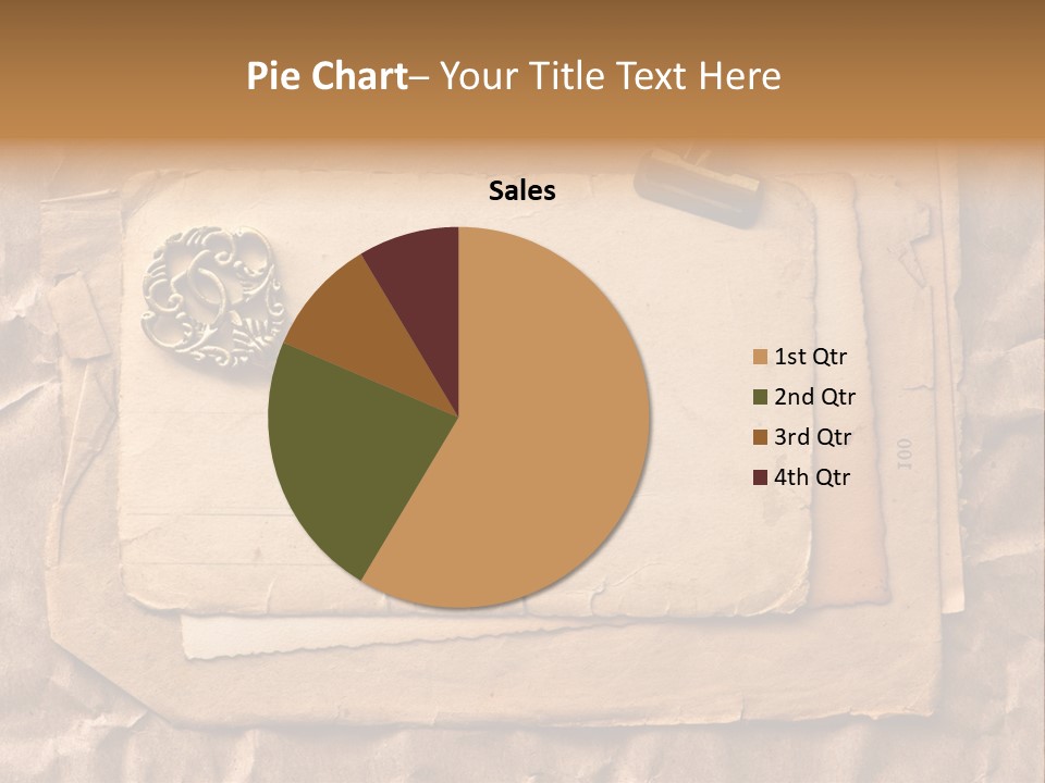 Used Background Illustration PowerPoint Template