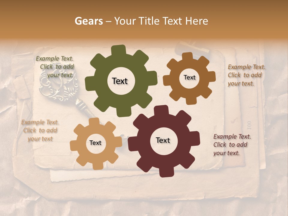 Used Background Illustration PowerPoint Template