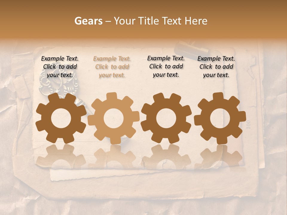 Used Background Illustration PowerPoint Template