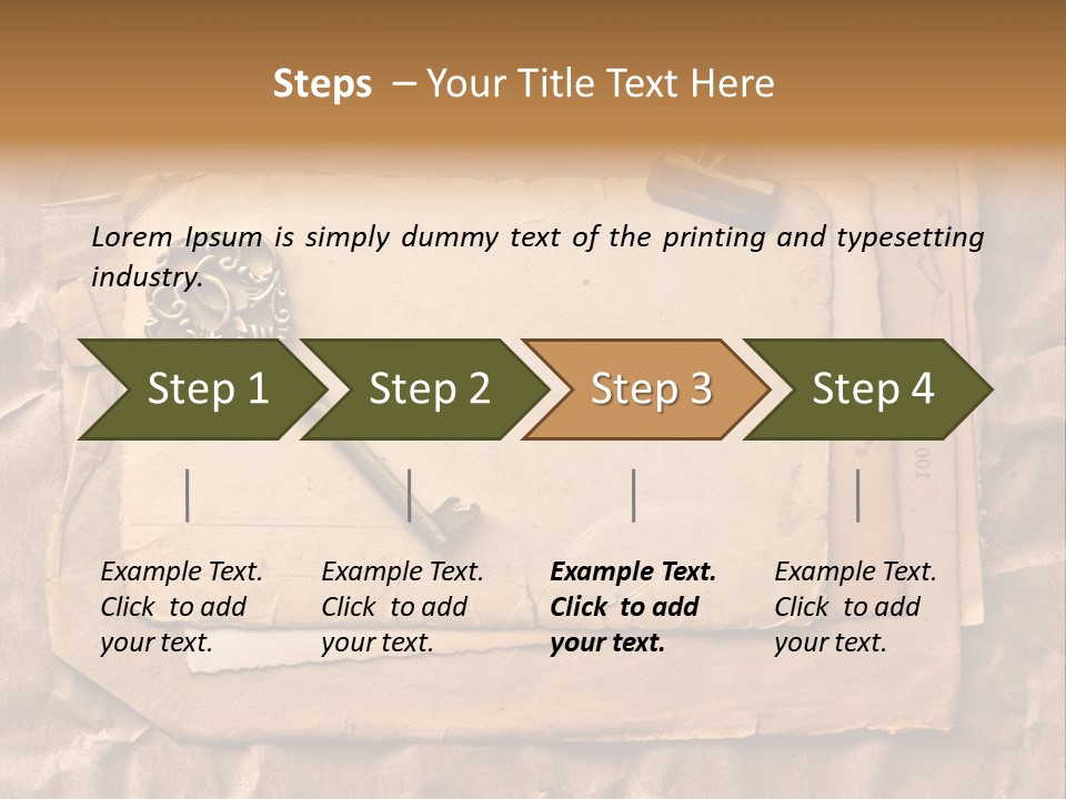 Used Background Illustration PowerPoint Template