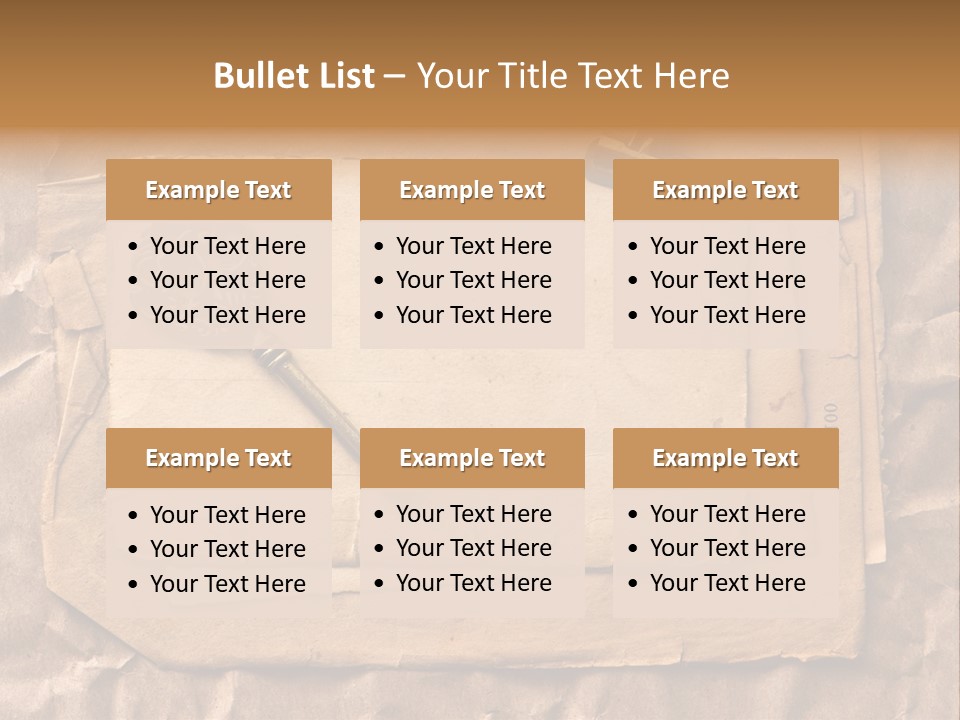 Used Background Illustration PowerPoint Template